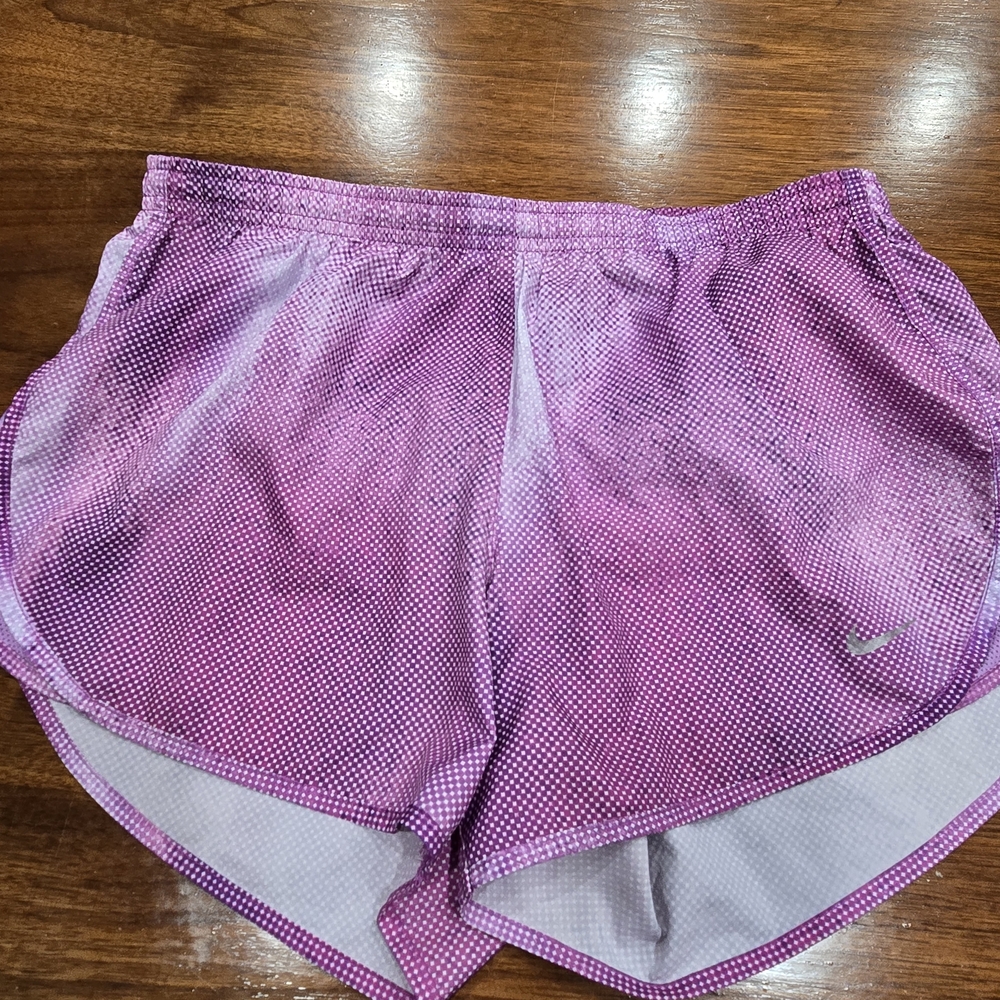 Nike Dri-FIT Women's Athletic Shorts Purple Geometric Quick Dry Running Small